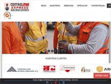 Tablet Screenshot of controlmixexpress.com